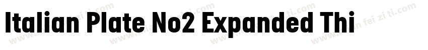 Italian Plate No2 Expanded Thin字体转换